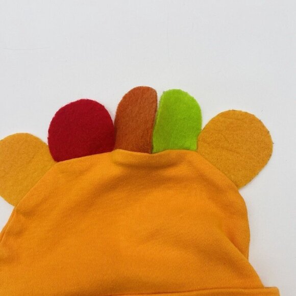 Tender Kisses My First Thanksgiving Felt Feather Turkey Hat Baby 0-6 M 1815 - Picture 2 of 4